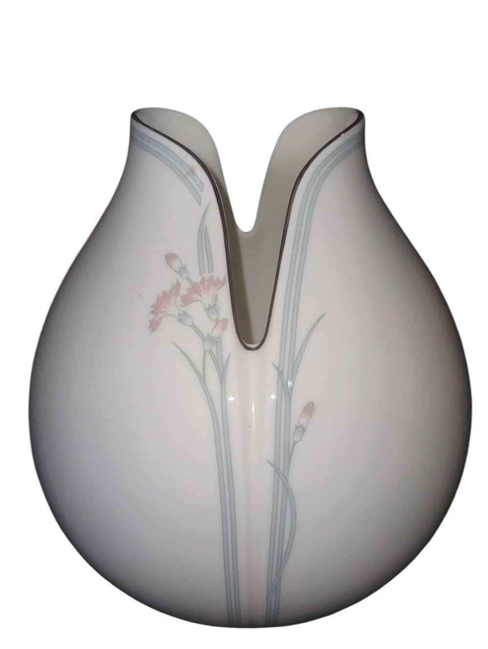 Royal Daulton Tulip Vase, Impressions "Carnation", Michael Daulton Signed/Dated